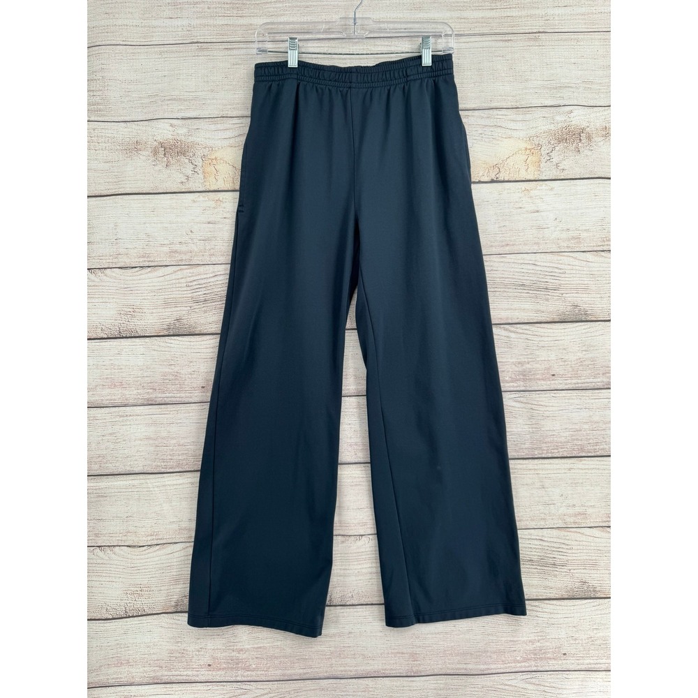 Brandy Melville Sweatpants Women One Size Navy Blue Wide Leg Anastasia Pockets